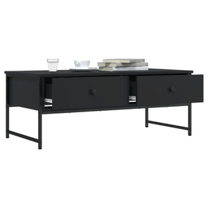 Schwarzer Couchtisch Holzwerkstoff 101 cm