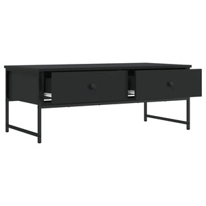 Schwarzer Couchtisch Holzwerkstoff 101 cm