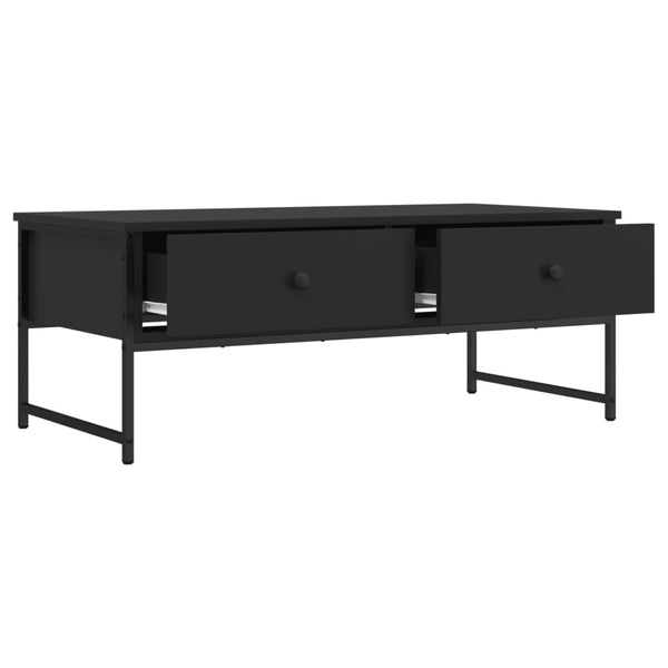 Schwarzer Couchtisch Holzwerkstoff 101 cm