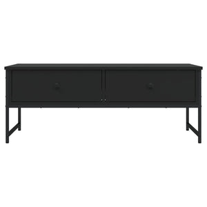 Schwarzer Couchtisch Holzwerkstoff 101 cm