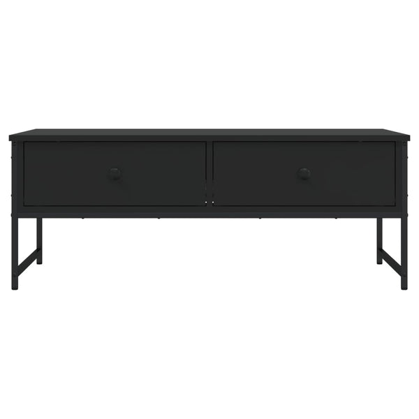 Schwarzer Couchtisch Holzwerkstoff 101 cm