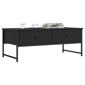 Schwarzer Couchtisch Holzwerkstoff 101 cm