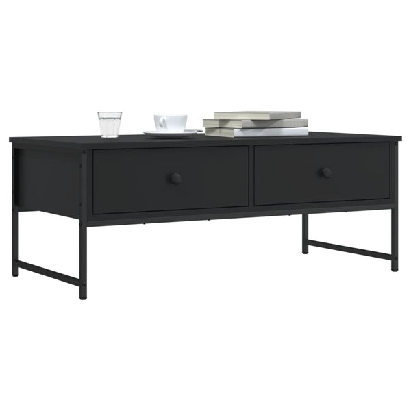Schwarzer Couchtisch Holzwerkstoff 101 cm
