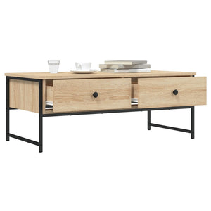 Sonoma Eiche Couchtisch mit Schubladen