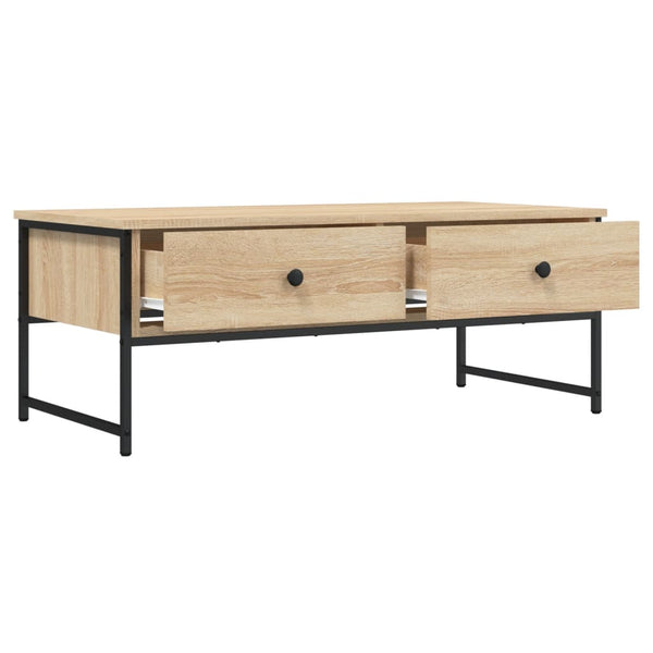 Sonoma Eiche Couchtisch mit Schubladen