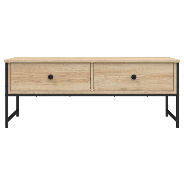 Sonoma Eiche Couchtisch mit Schubladen