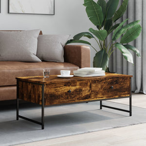 Couchtisch Räuchereiche 101 cm mit Schubladen