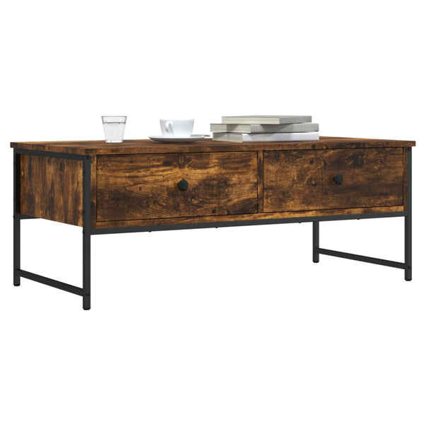 Couchtisch Räuchereiche 101 cm mit Schubladen