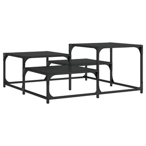Schwarzer Couchtisch 87,5x87,5 cm