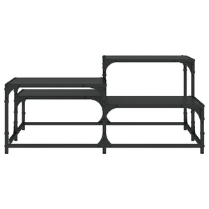 Schwarzer Couchtisch 87,5x87,5 cm