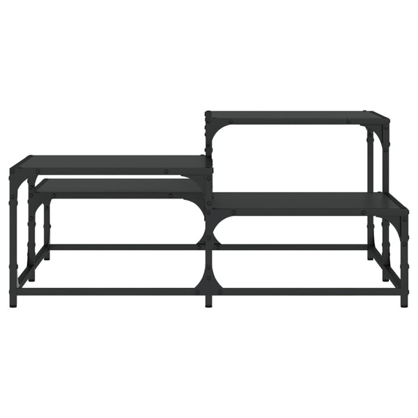 Schwarzer Couchtisch 87,5x87,5 cm