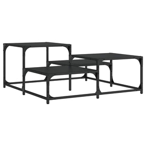 Schwarzer Couchtisch 87,5x87,5 cm