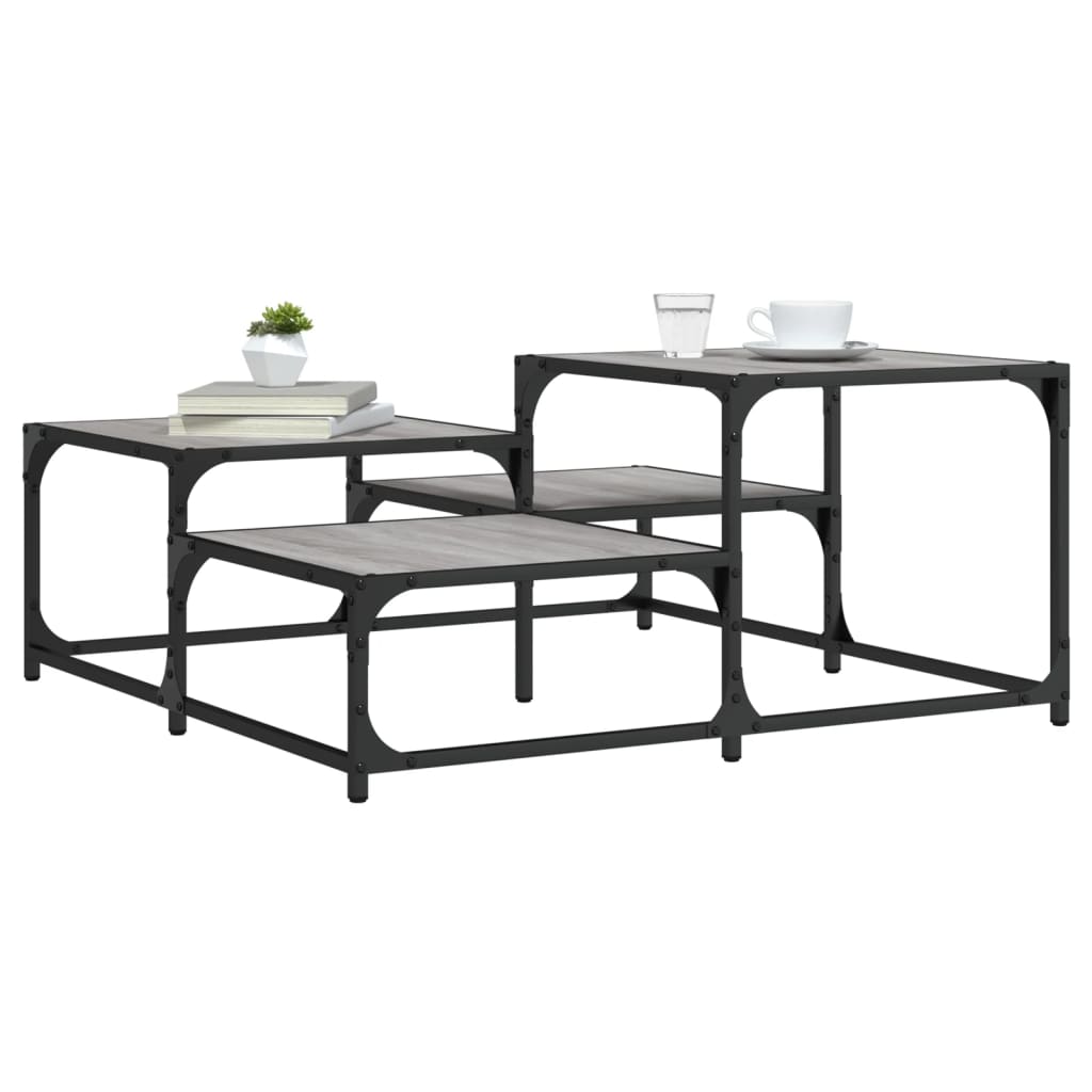 Couchtisch Grau Sonoma 87,5x87,5 cm