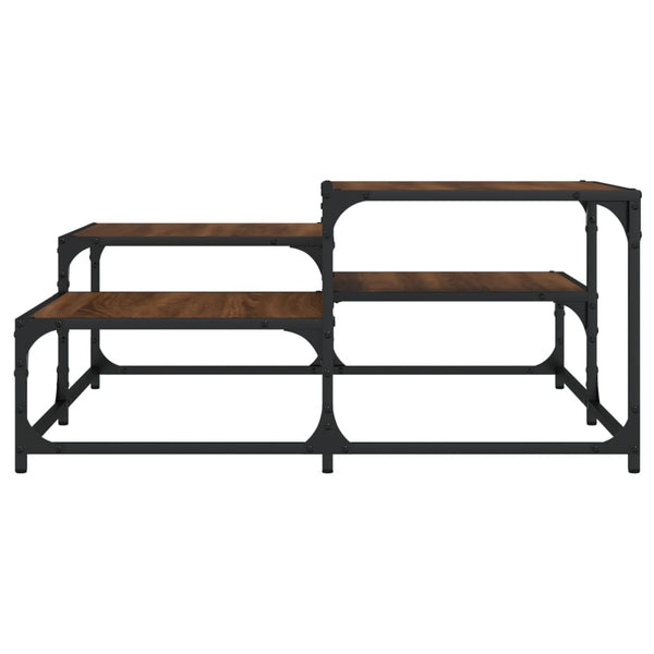 Couchtisch Braun Eichenoptik Quadratisch