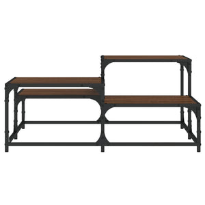 Couchtisch Braun Eichenoptik Quadratisch
