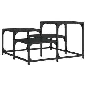 Schwarzer Couchtisch 68x68 cm