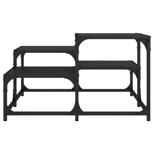 Schwarzer Couchtisch 68x68 cm