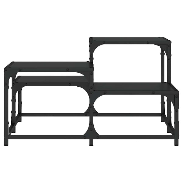 Schwarzer Couchtisch 68x68 cm