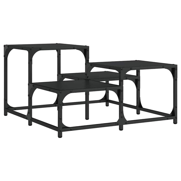Schwarzer Couchtisch 68x68 cm