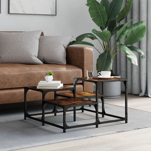 Couchtisch Räuchereiche 68x68 cm