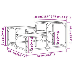 Couchtisch Grau Sonoma 68x68 cm