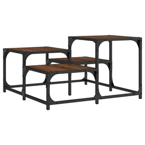 Couchtisch Braun Eichenoptik 68x68 cm
