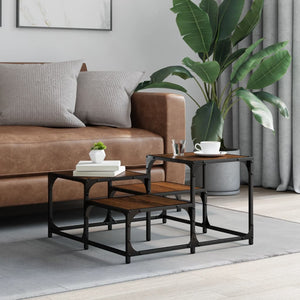Couchtisch Braun Eichenoptik 68x68 cm