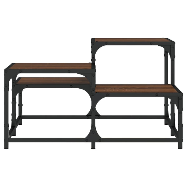 Couchtisch Braun Eichenoptik 68x68 cm