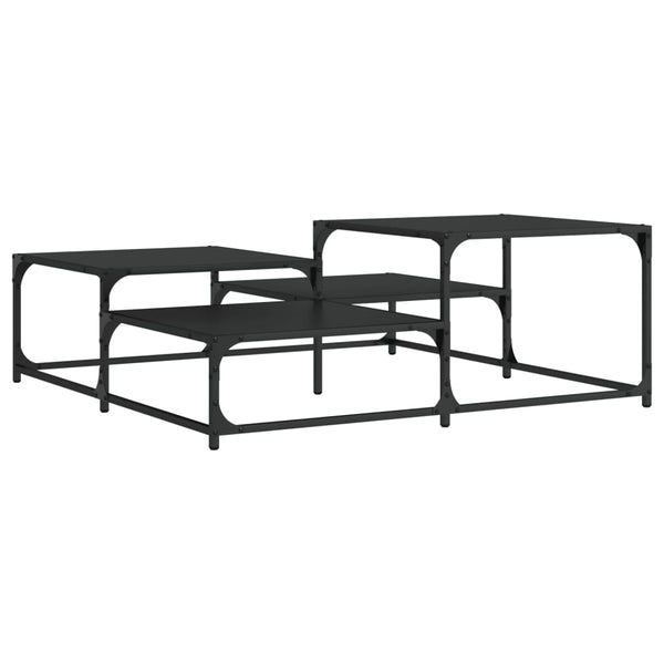 Schwarzer Couchtisch 107x107 cm