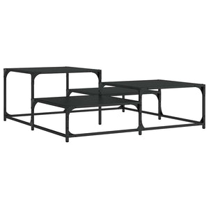 Schwarzer Couchtisch 107x107 cm