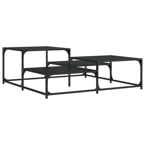 Schwarzer Couchtisch 107x107 cm