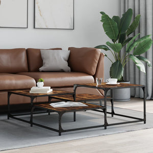 Quadratischer Couchtisch Räuchereiche 107x107 cm