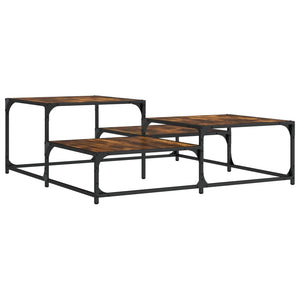 Quadratischer Couchtisch Räuchereiche 107x107 cm