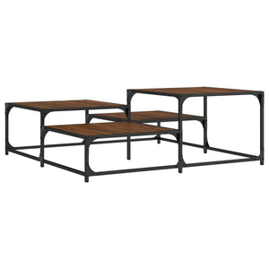 Couchtisch Braun Eichen-Optik 107x107 cm