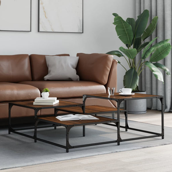 Couchtisch Braun Eichen-Optik 107x107 cm