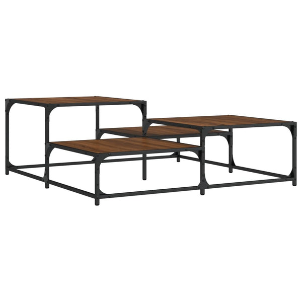 Couchtisch Braun Eichen-Optik 107x107 cm