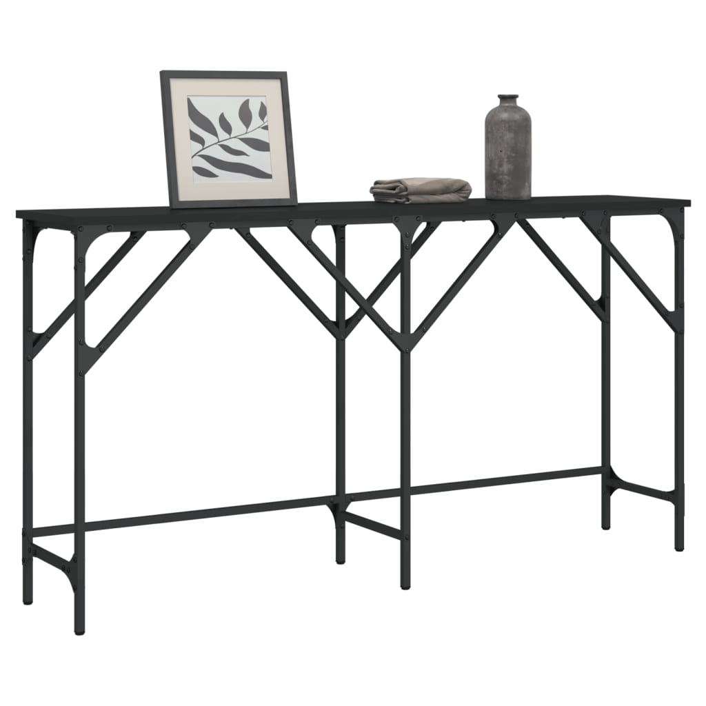 Schwarzer Konsolentisch 140 cm