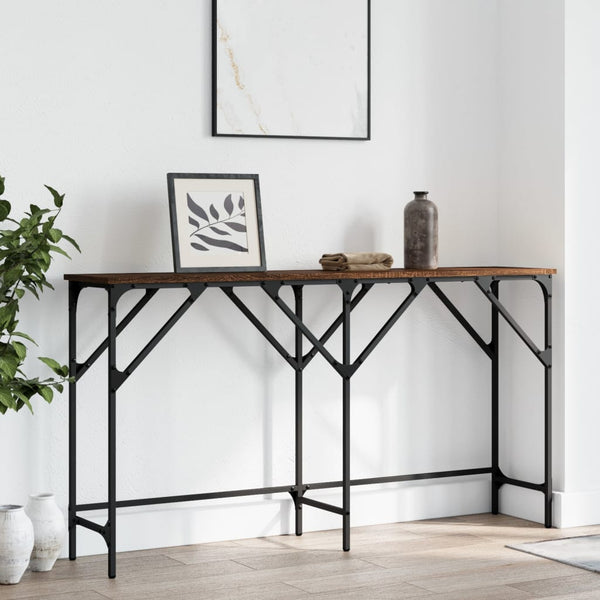 Konsolentisch Braun Eichen-Optik 140 cm