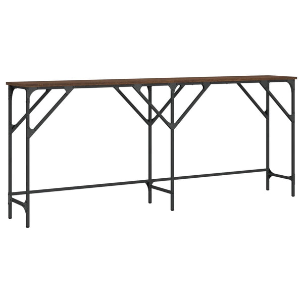 Konsolentisch Braun Eichenoptik 180 cm