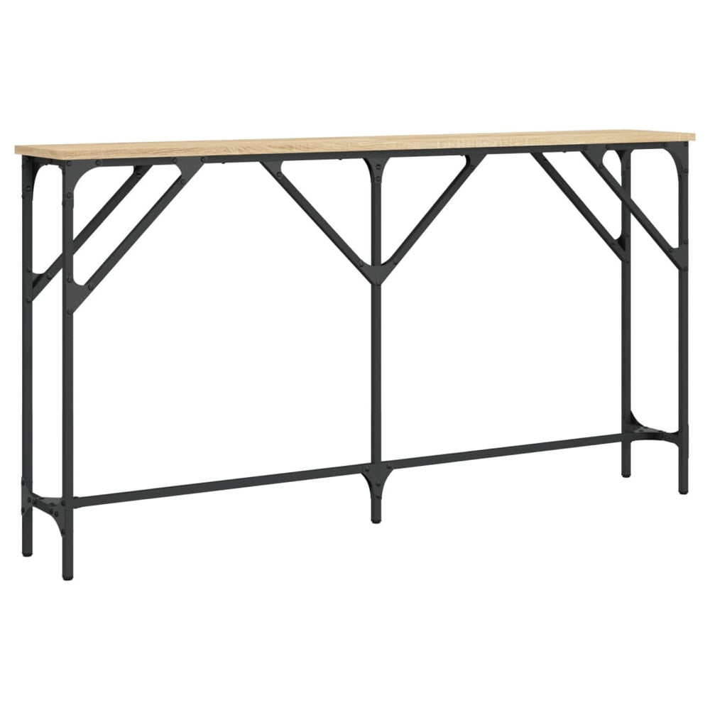 vidaXL Table console chêne Sonoma 140x23x75 cm Bois d'ingénierie