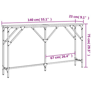 Konsolentisch Räuchereiche 140 cm
