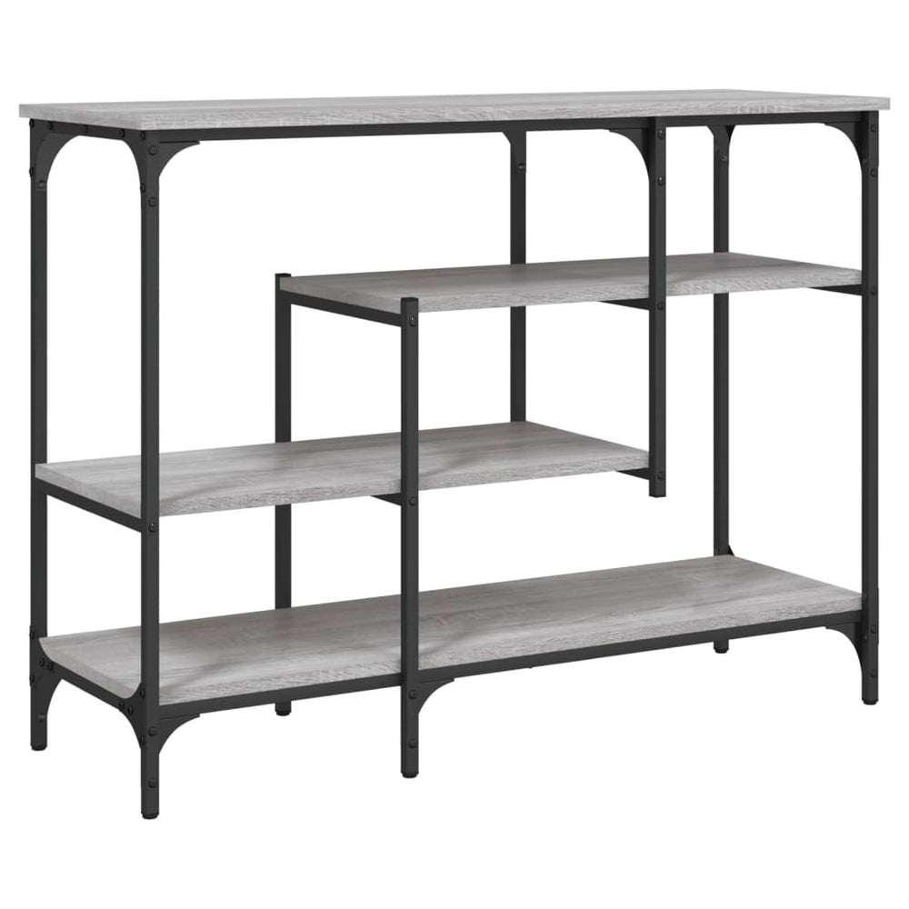 vidaXL Console avec étagères gris Sonoma 100x35x75 cm