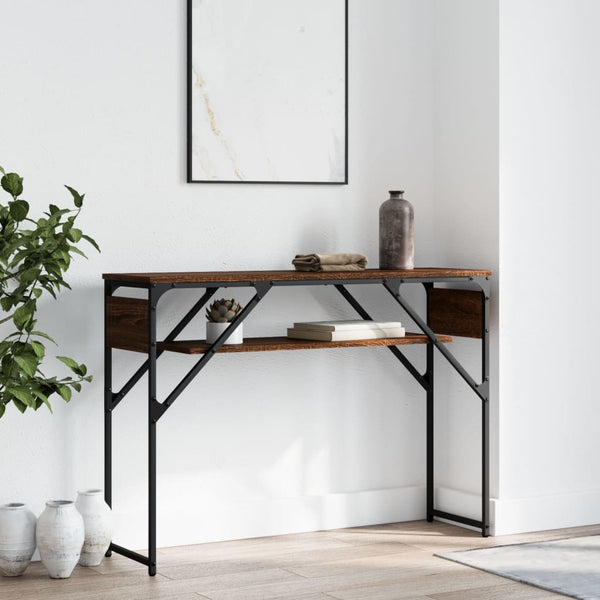 Konsolentisch Braun Eichen-Optik 105 cm