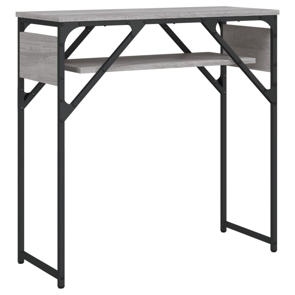 vidaXL Console avec étagère Gris Sonoma 75x30x75 cm Bois d'ingénierie