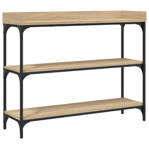 Konsolentisch Sonoma-Eiche mit Ablagen 100x30x80 cm