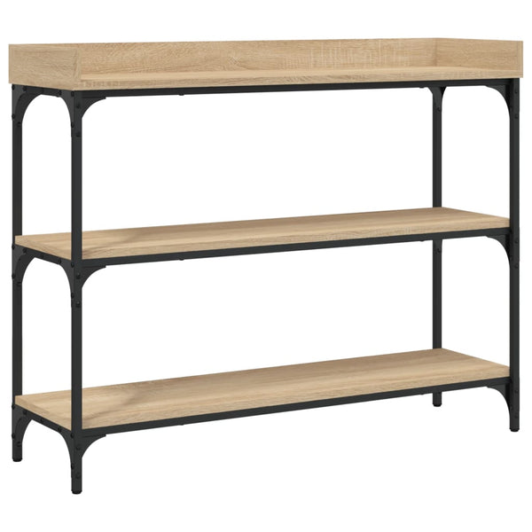 Konsolentisch Sonoma-Eiche mit Ablagen 100x30x80 cm