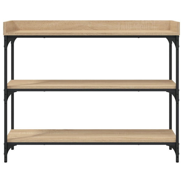 Konsolentisch Sonoma-Eiche mit Ablagen 100x30x80 cm