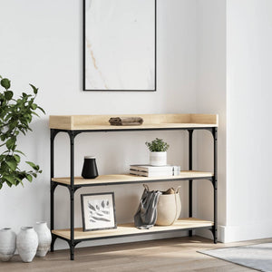 Konsolentisch Sonoma-Eiche mit Ablagen 100x30x80 cm