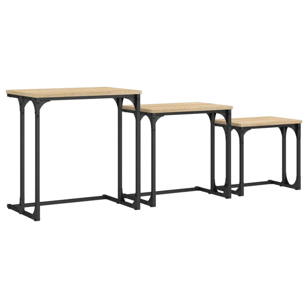 Satztische 3er Set Sonoma Eiche