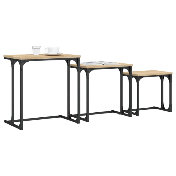 Satztische 3er Set Sonoma Eiche